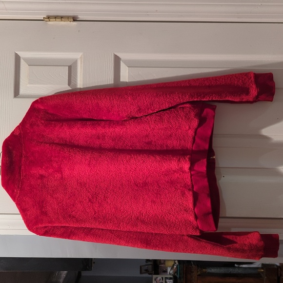 NWOT Women's True Religion Red Sherpa Jacket and Sweatpants, size XL - Picture 2 of 11